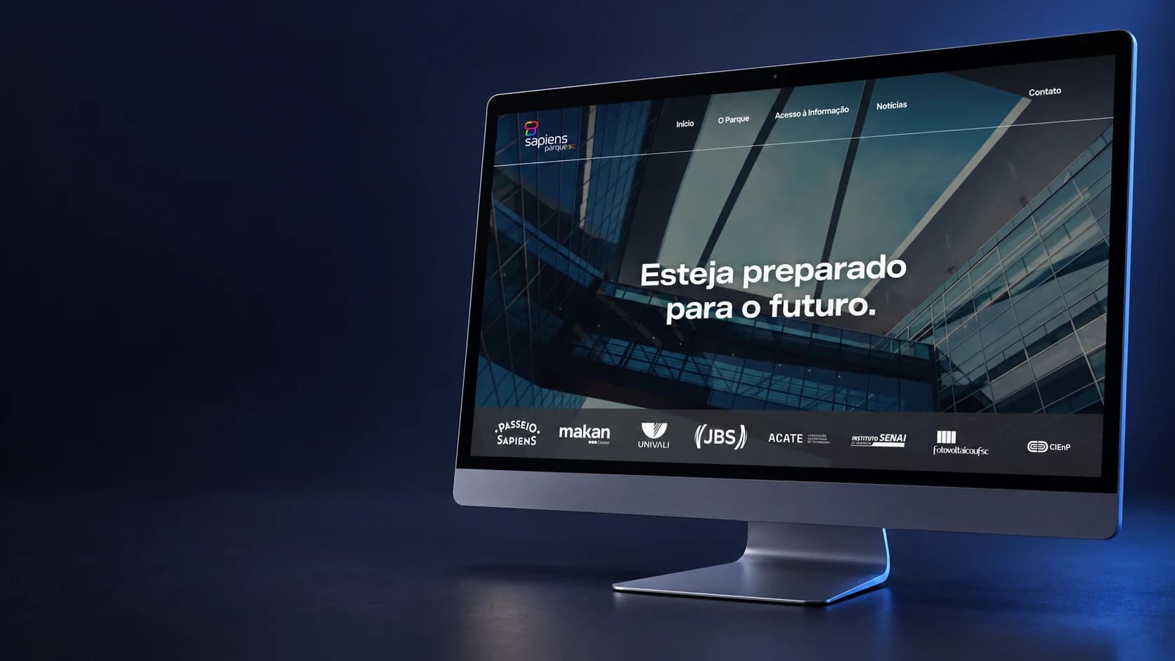 Mockup do projeto Sapiens Parque desenvolvido pela Codie.